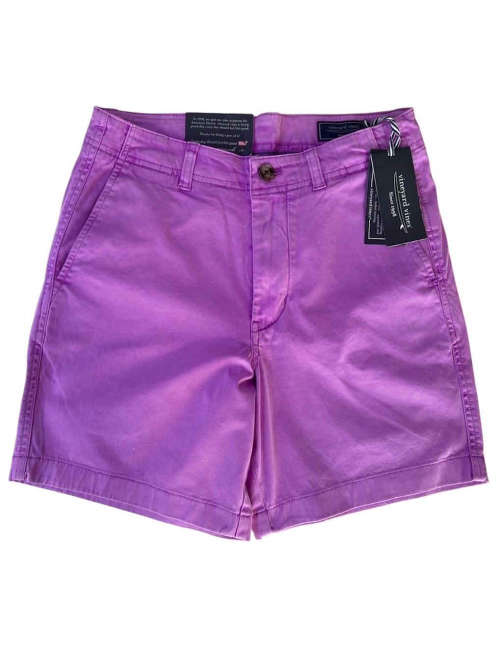 Vineyard Vines Men’s 7 Inch Island Shorts. Hypnotic Purple. Size 28. NWT.